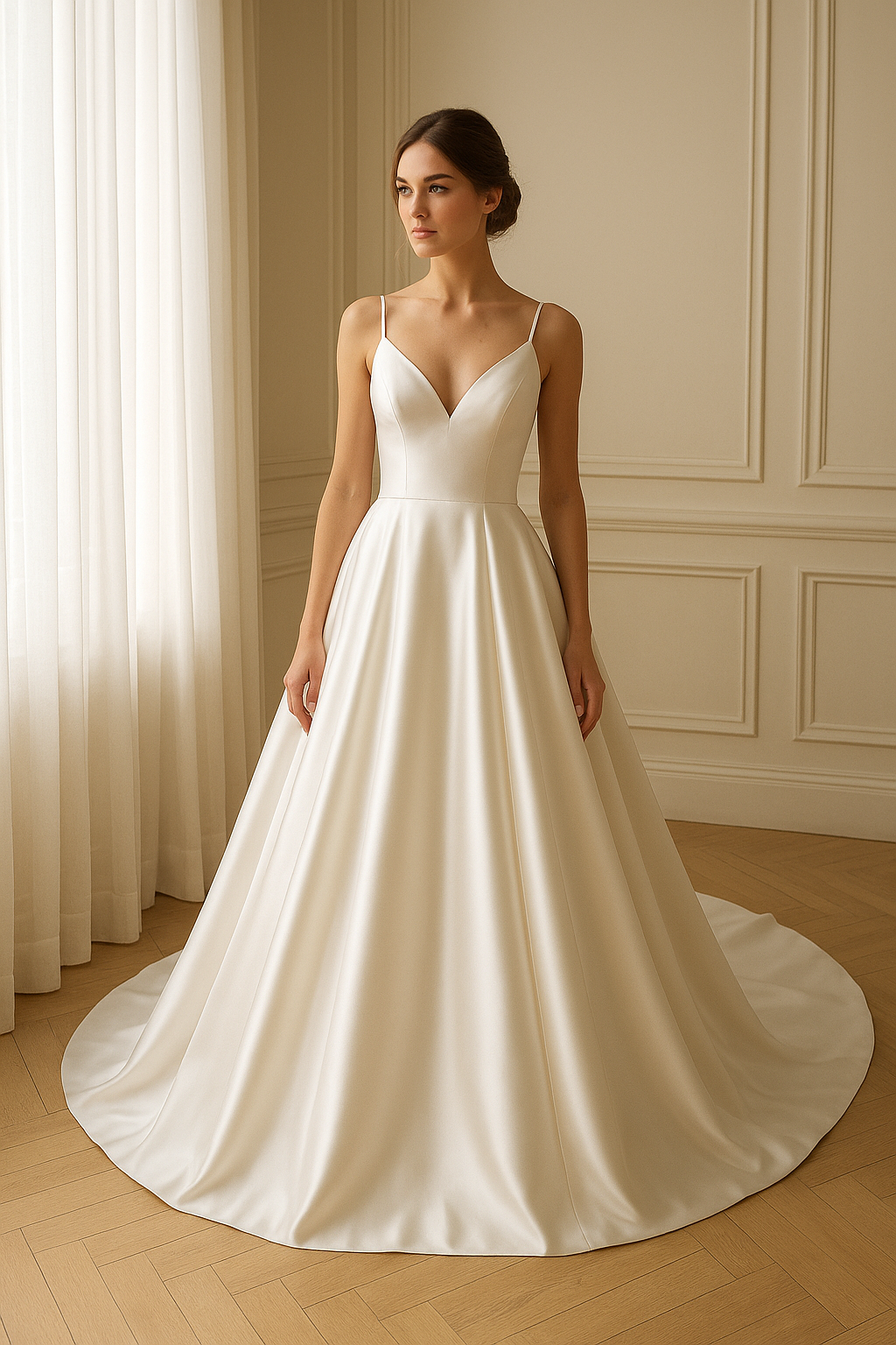 Robe De Mariage En Satin