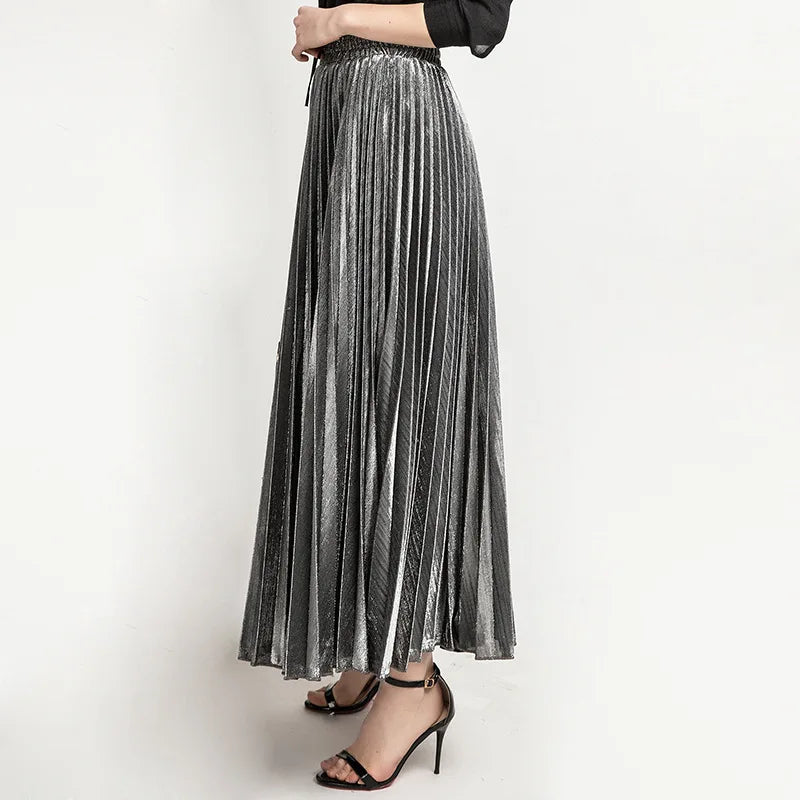 Jupe Plissée Satin