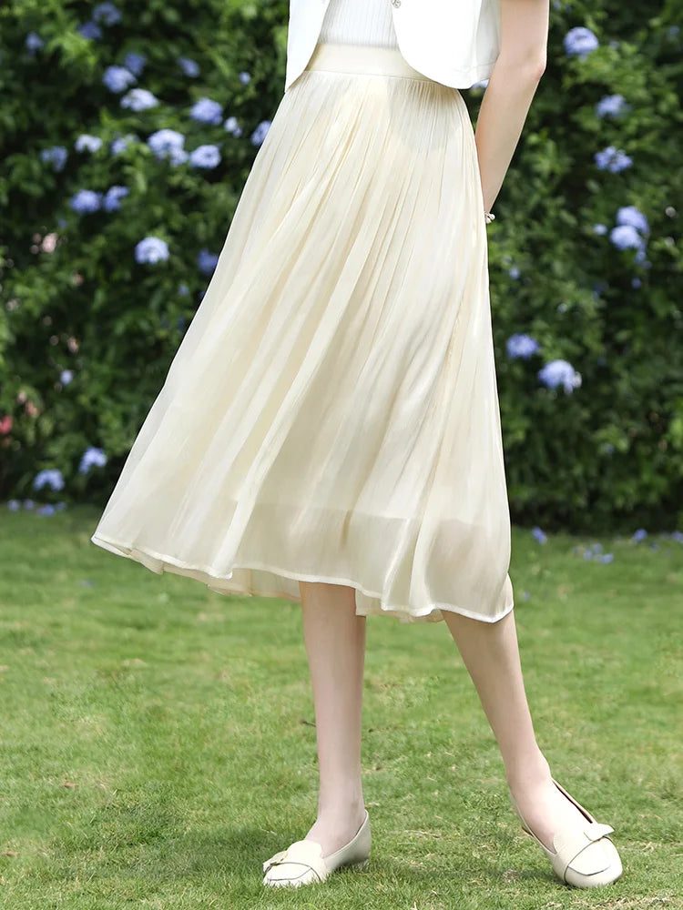Jupe Satin Midi