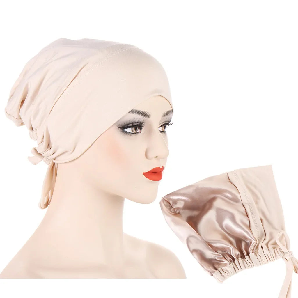 Bonnet en Satin Hijab