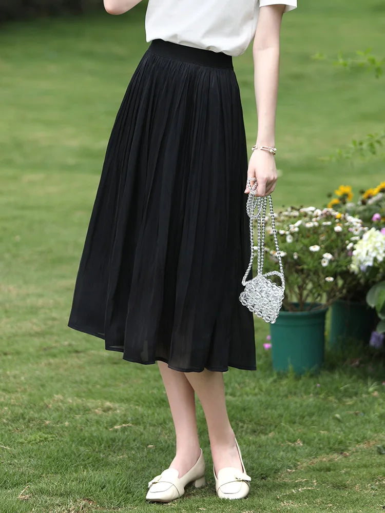 Jupe Satin Midi