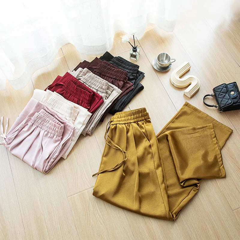 Pantalon Satin Fluide