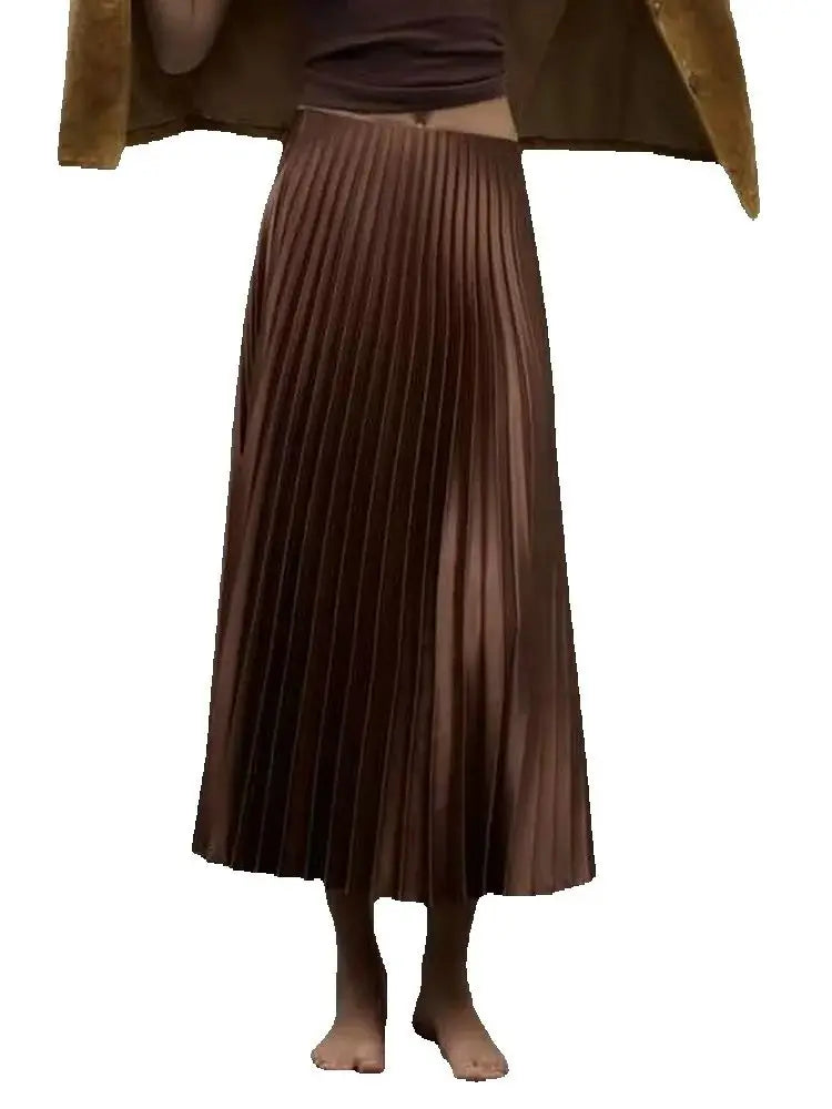 Jupe Satin Chocolat