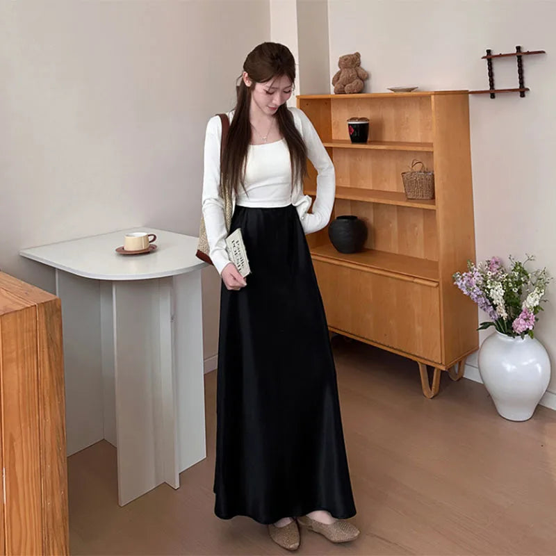 Longue Jupe Satin
