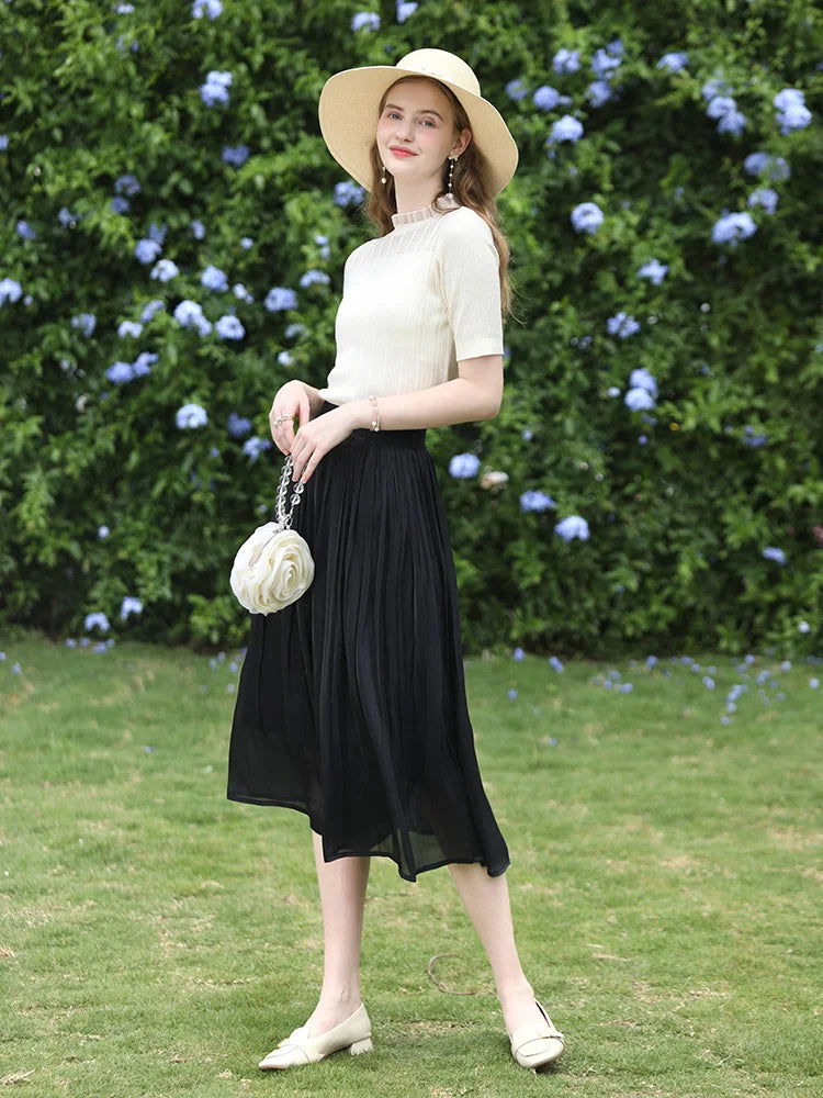 Jupe Satin Midi