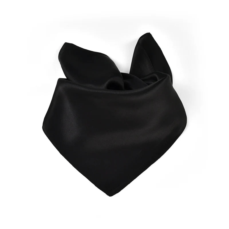 Foulard en Satin Noir