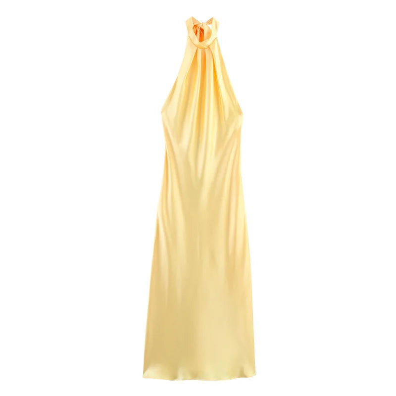 Robe Longue en Satin