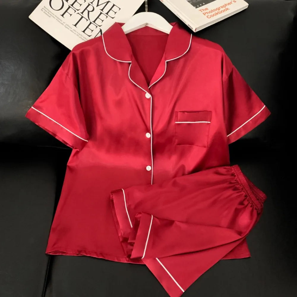 Pyjama Rouge Satin