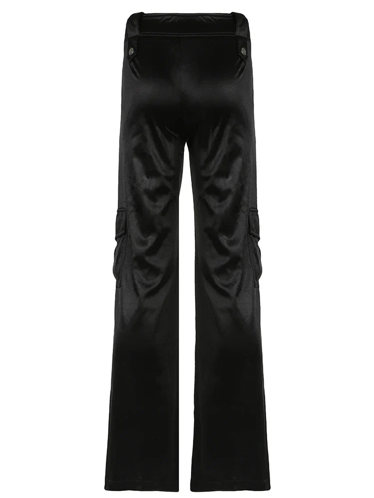 Pantalon Cargo Satin