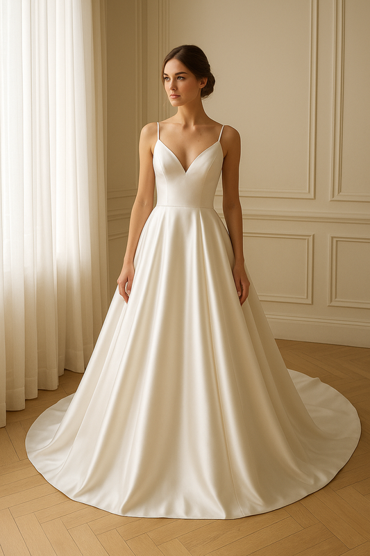 Robe De Mariage En Satin
