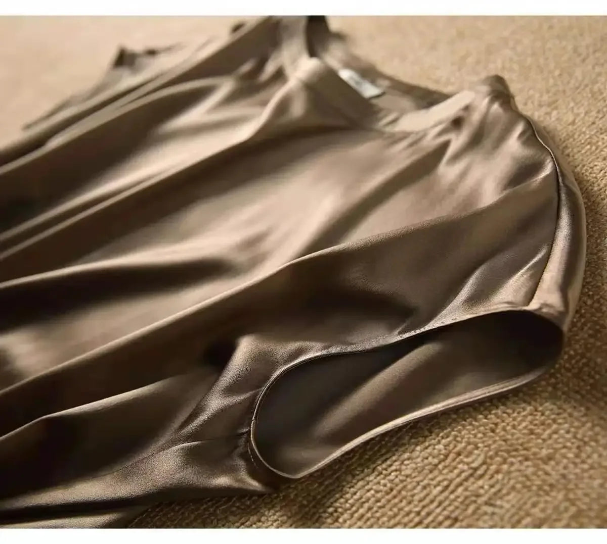 Blouse Satin Manche Courte