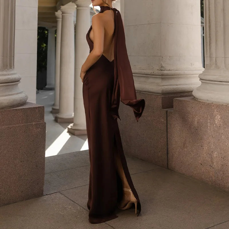 Robe Longue en Satin