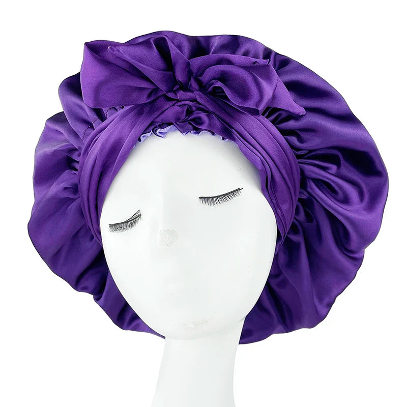 Bonnet en Satin avec Bandeau