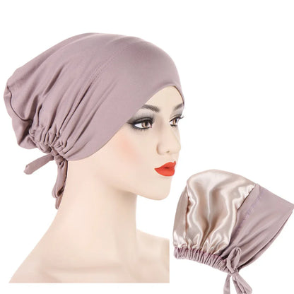 Bonnet en Satin Hijab