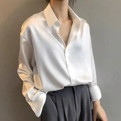 Blouse Blanche Satin