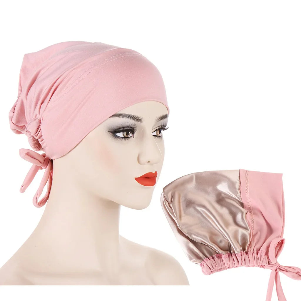 Bonnet en Satin Hijab