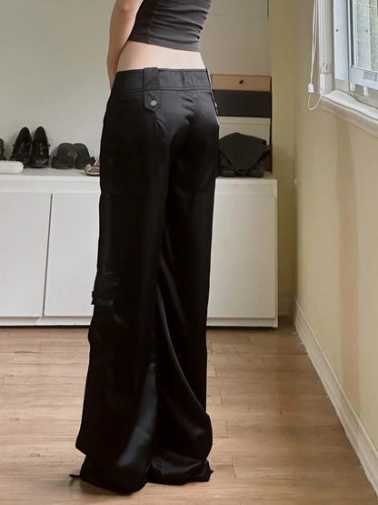 Pantalon Cargo Satin