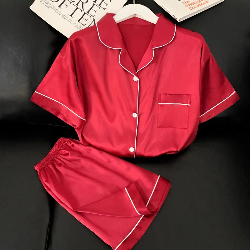 Pyjama Rouge Satin