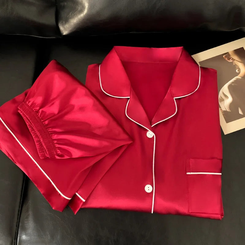Pyjama Rouge Satin