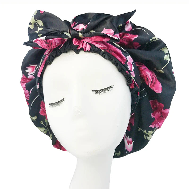 Bonnet en Satin avec Bandeau