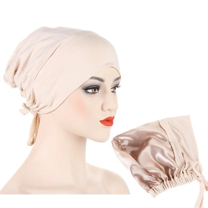 Bonnet en Satin Hijab