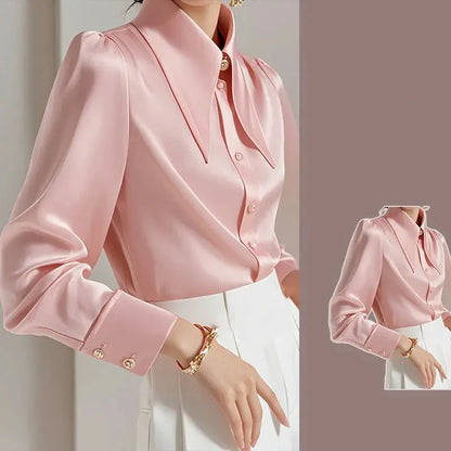 Chemise en Satin Rose