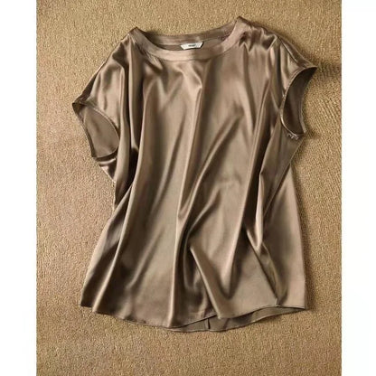 Blouse Satin Manche Courte