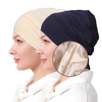 Bonnet en Satin Hijab