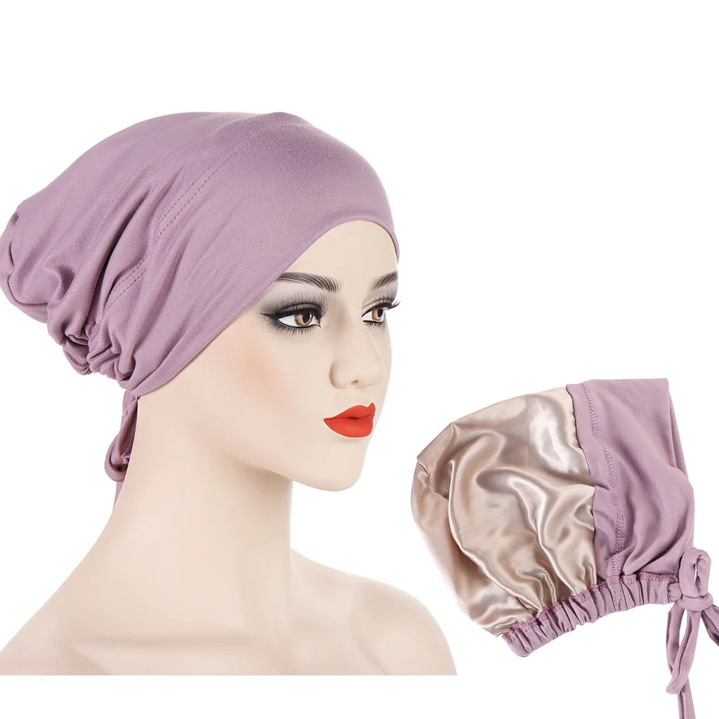 Bonnet en Satin Hijab