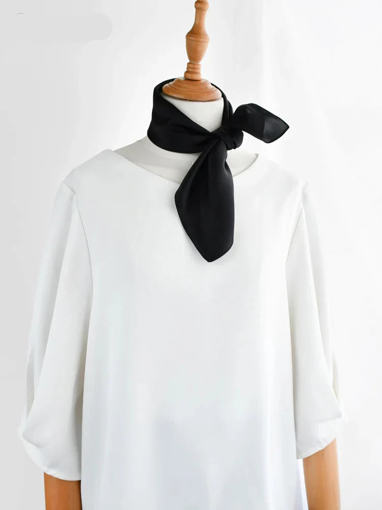 Foulard en Satin Noir