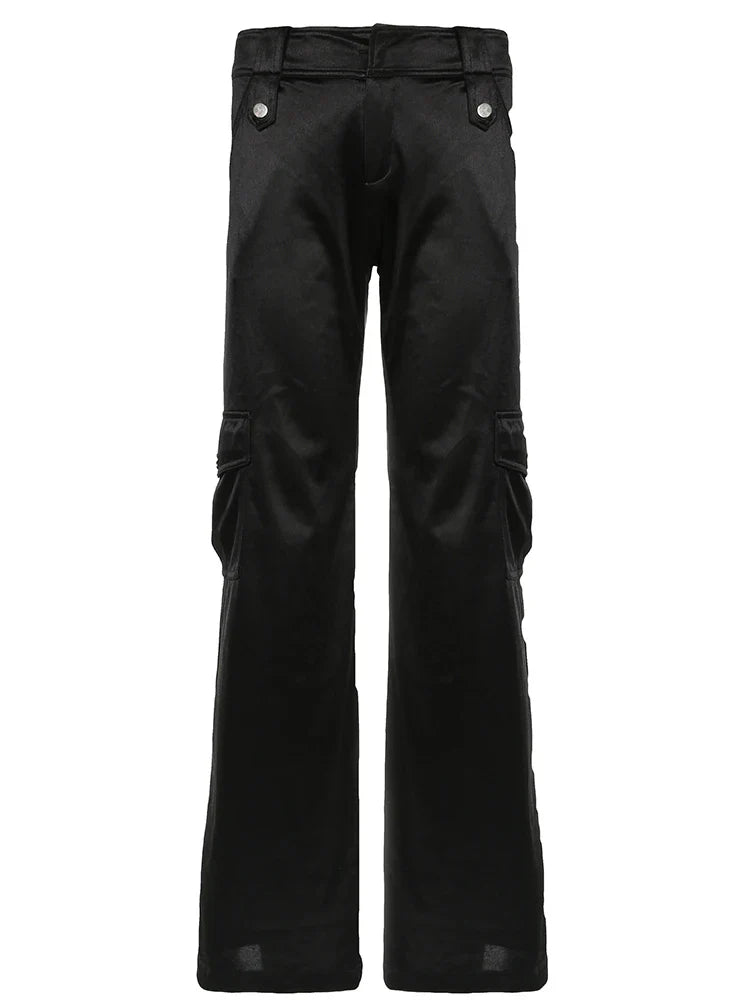 Pantalon Cargo Satin