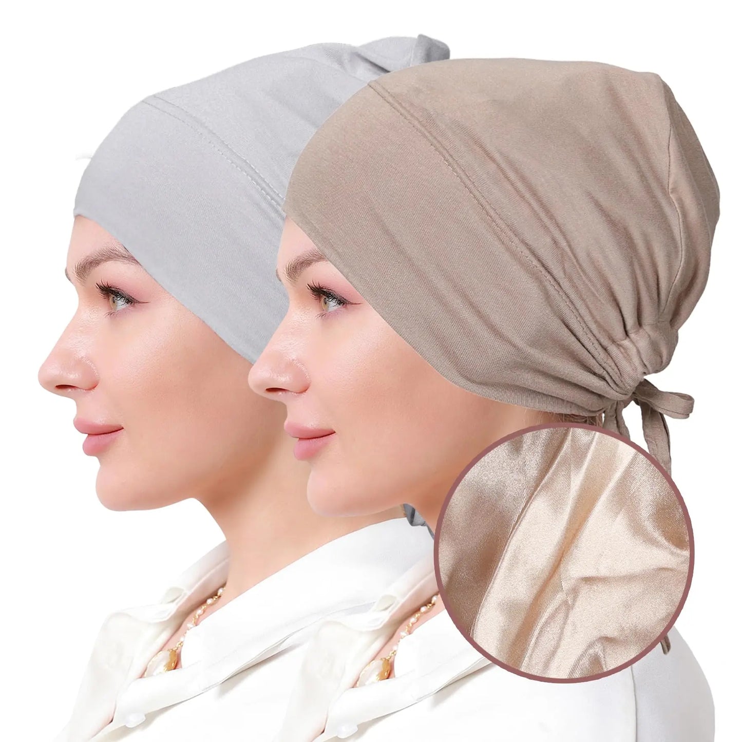 Bonnet en Satin Hijab