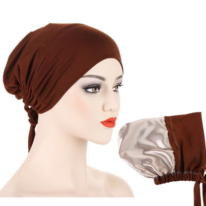 Bonnet en Satin Hijab