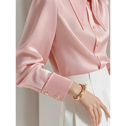 Chemise en Satin Rose