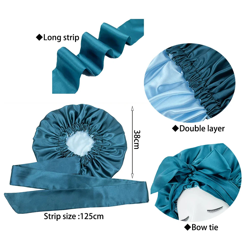 Bonnet en Satin avec Bandeau