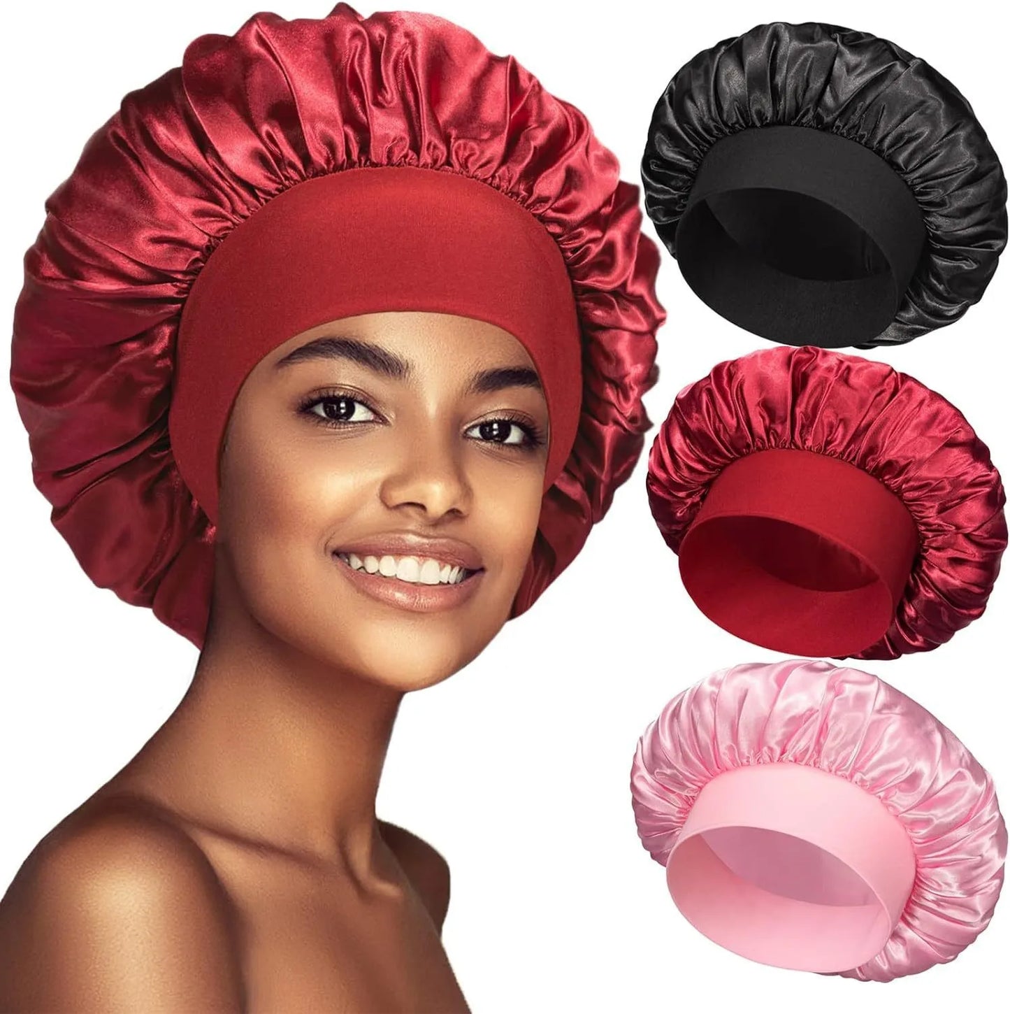 Bonnet en Satin Nuit