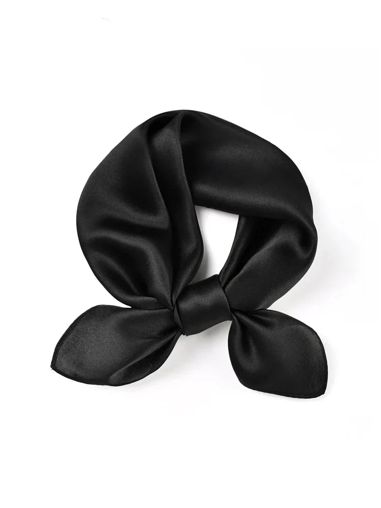 Foulard en Satin Noir