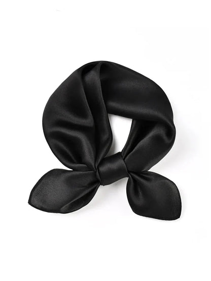 Foulard en Satin Noir
