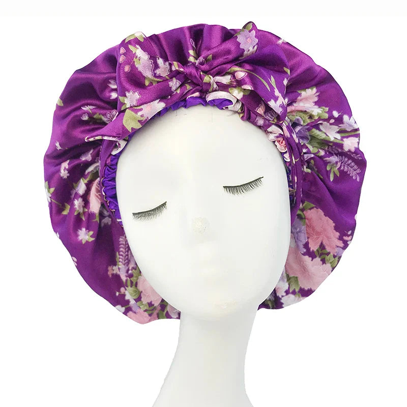 Bonnet en Satin avec Bandeau