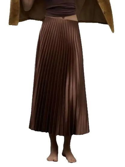 Jupe Satin Chocolat