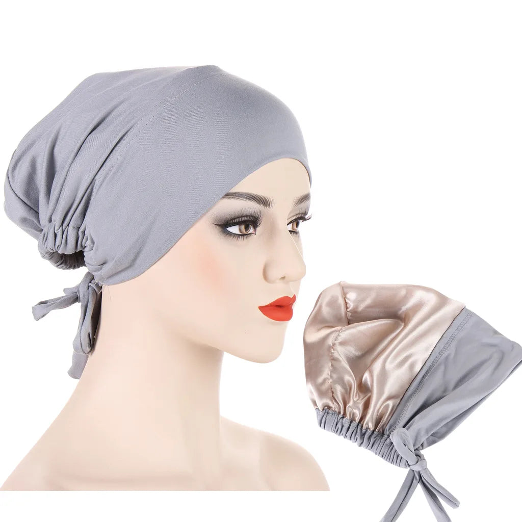 Bonnet en Satin Hijab