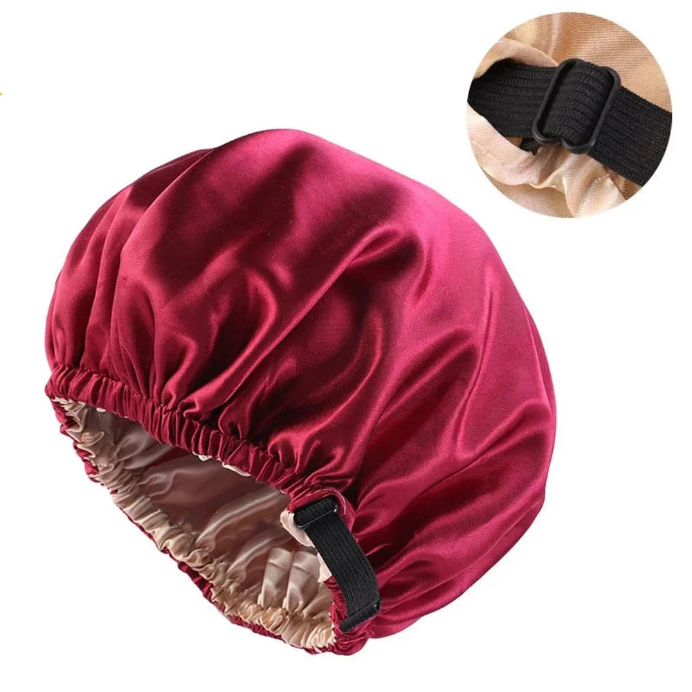 Bonnet en Satin Ajustable