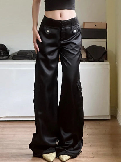 Pantalon Cargo Satin