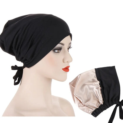 Bonnet en Satin Hijab