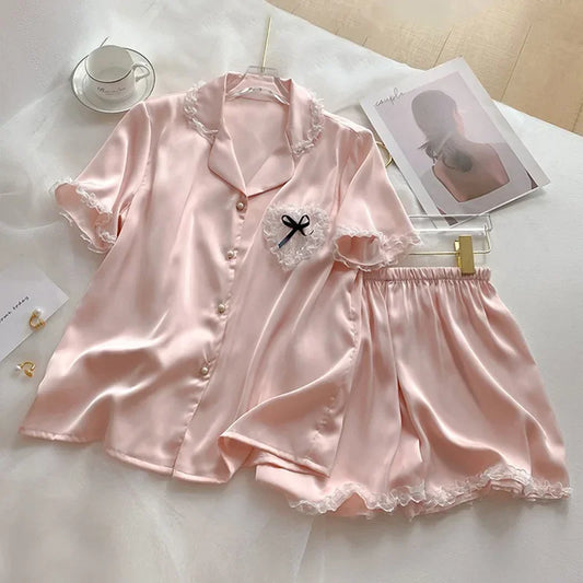 Pyjama Satin Rose