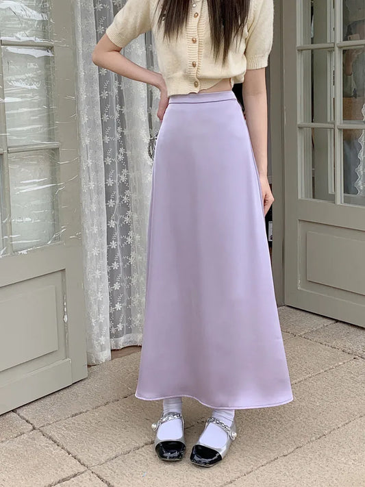 Jupe Satin Violet
