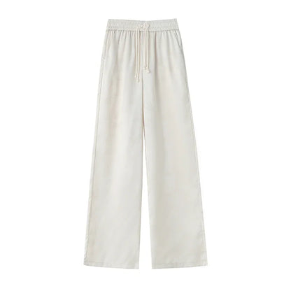 Pantalon Satin Beige