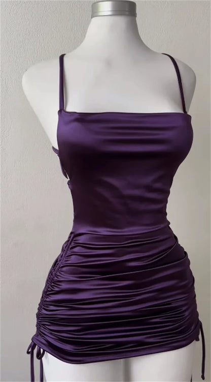 Robes Courtes en Satin