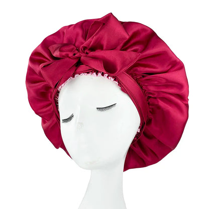 Bonnet en Satin avec Bandeau