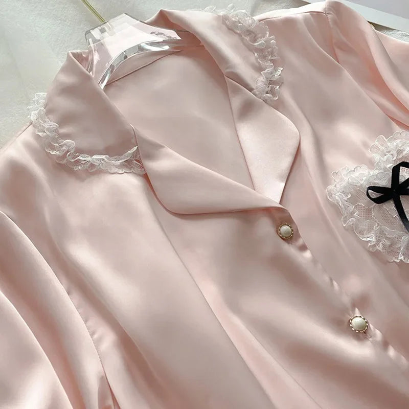 Pyjama Satin Rose